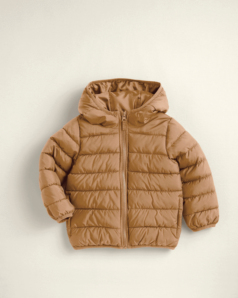 B&eacute;b&eacute; gar&ccedil;on - Blouson matelass&eacute; compact mi-&eacute;paisseur - Brun, image 2 sur 5 diapositives